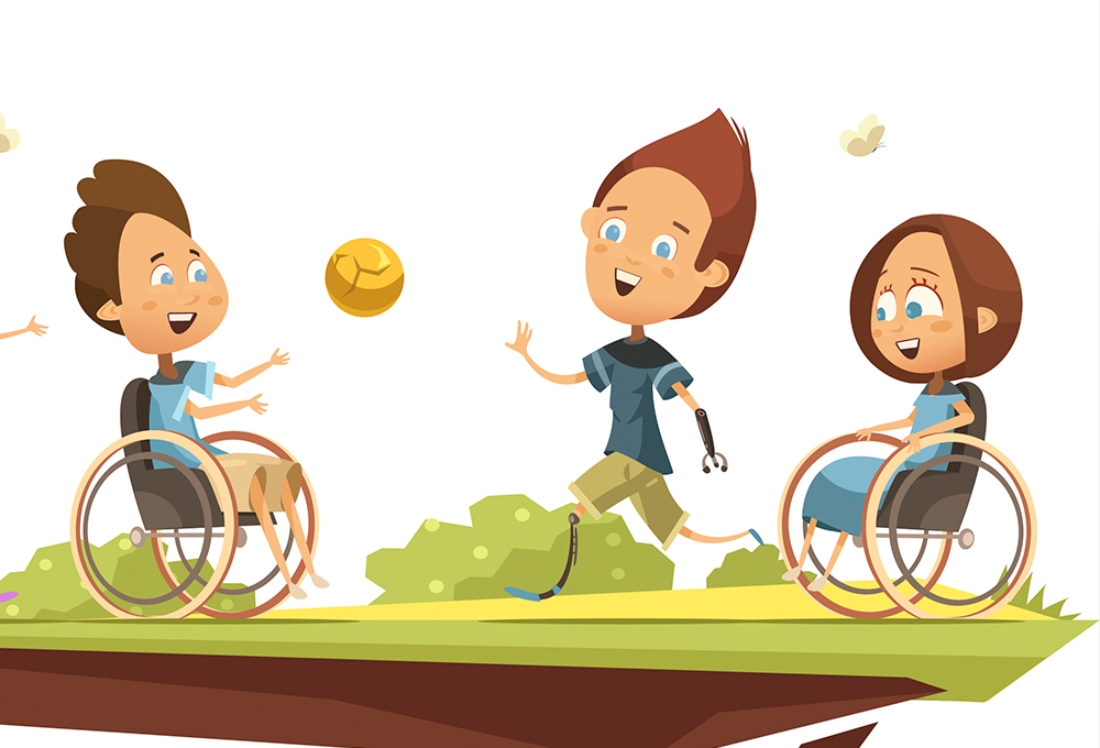 Juego para niños con discapacidad