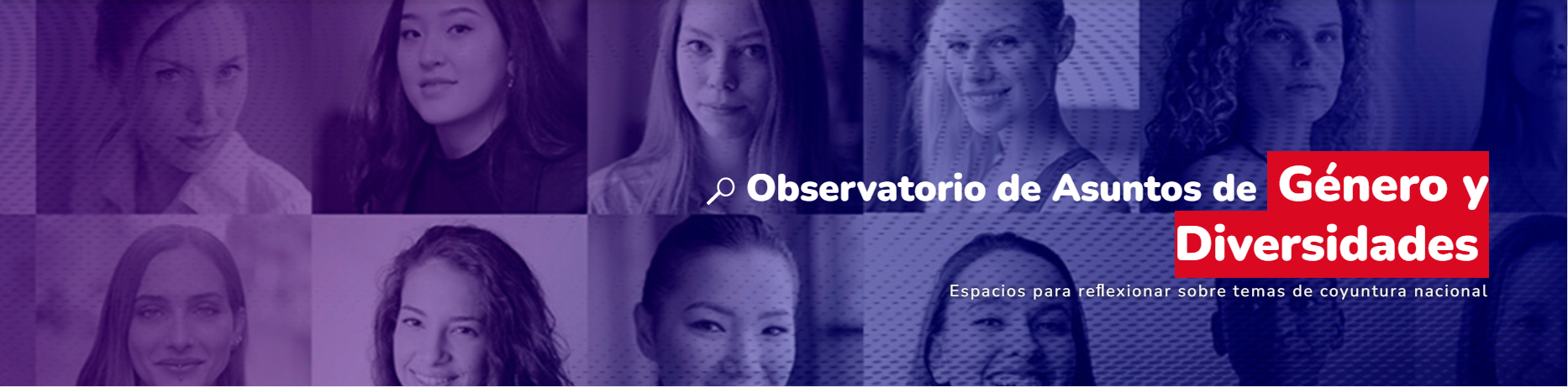Banner para la pagina: asuntos de genero