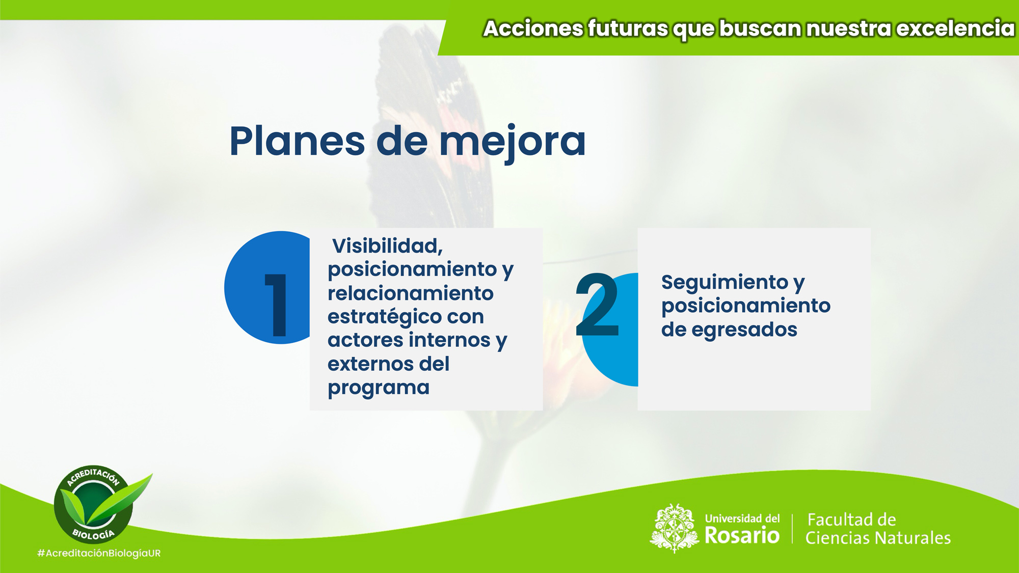 Acciones futuras que buscan nuestra excelencia