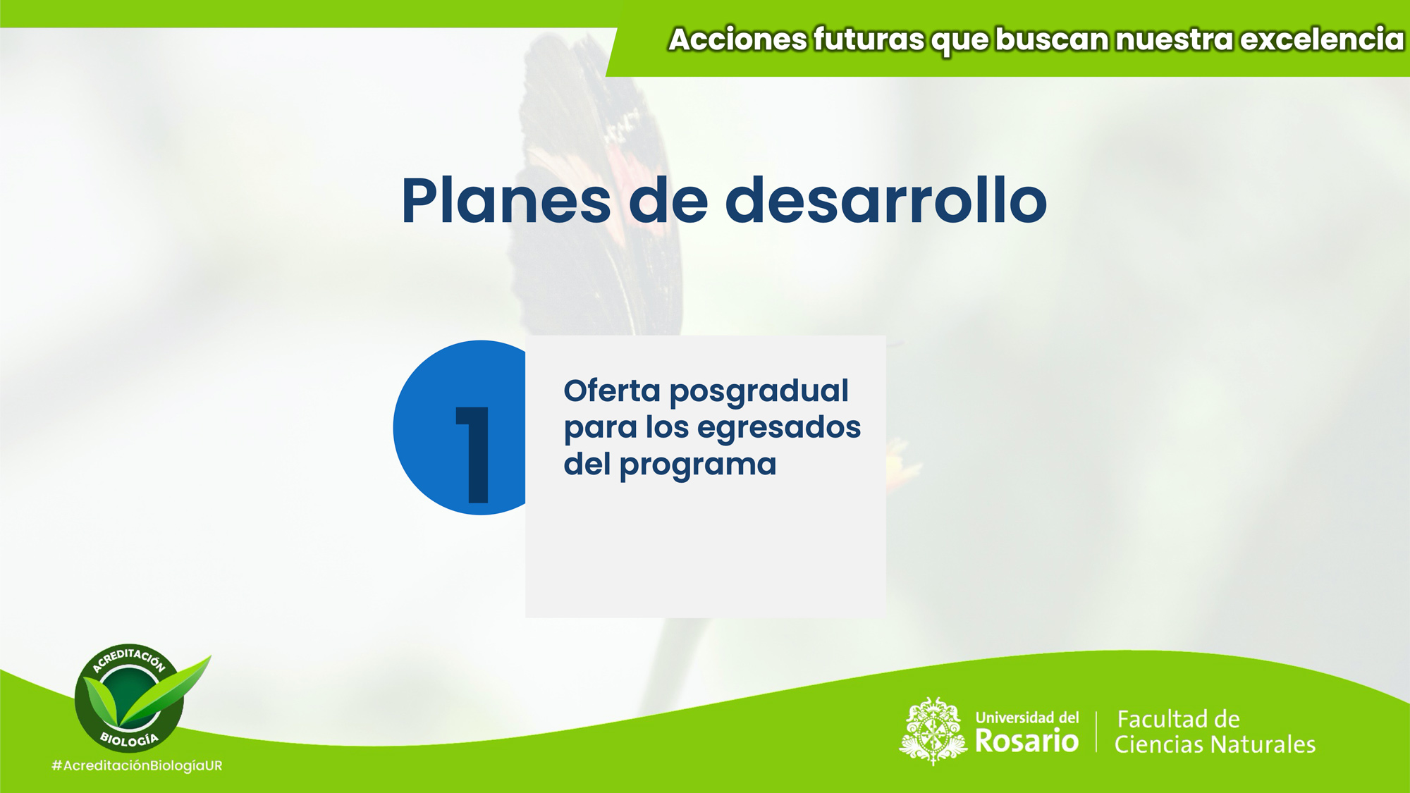 Acciones futuras que buscan nuestra excelencia