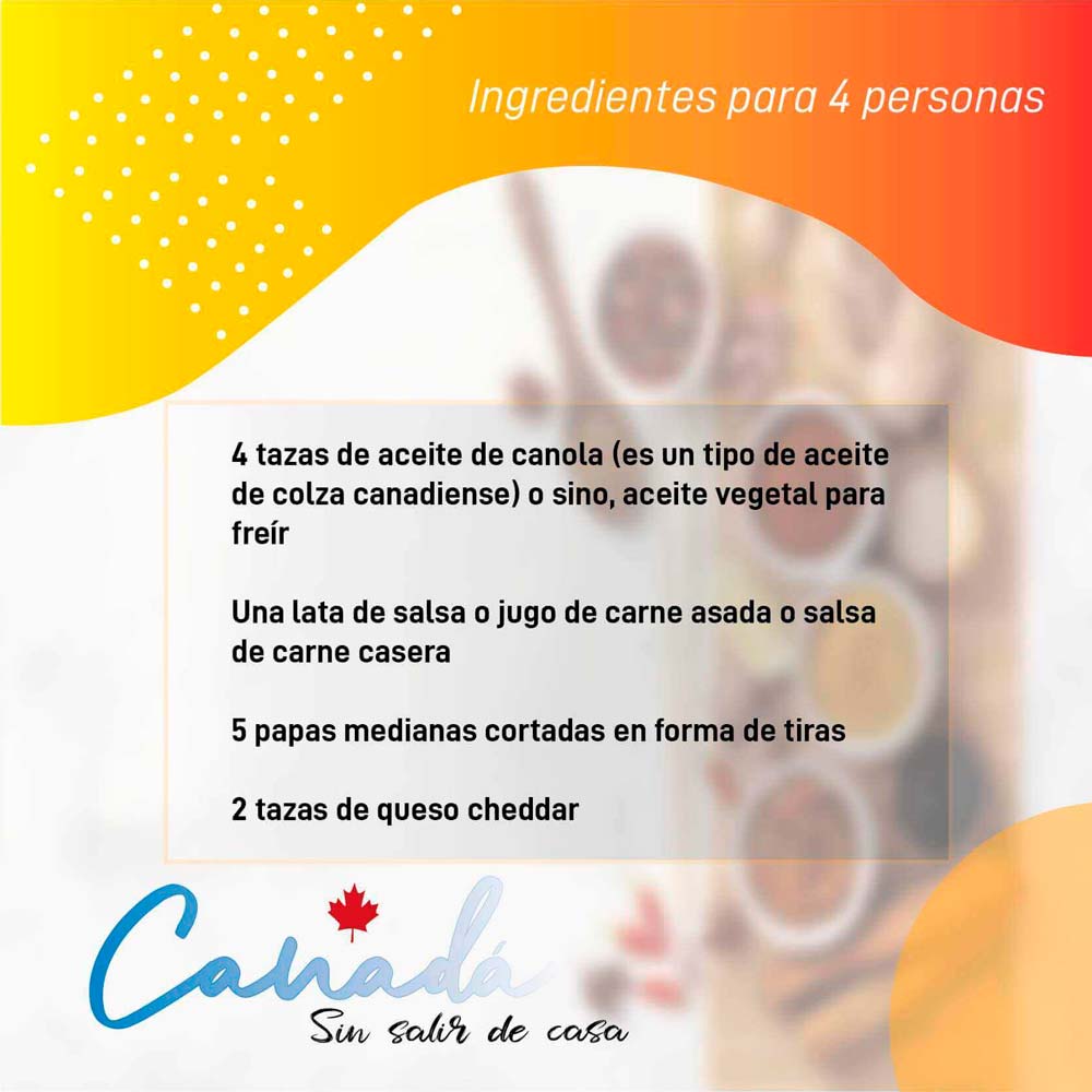 Multiculturalismo - Semana en Canadá - Receta La Poutine