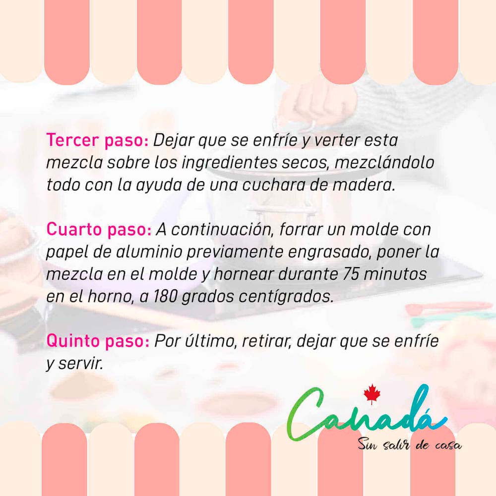 Multiculturalismo - Semana en Canadá - Receta Pastel Canadiense