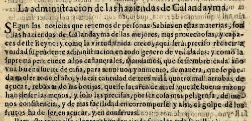 Haciendas de Calandaima (1654)