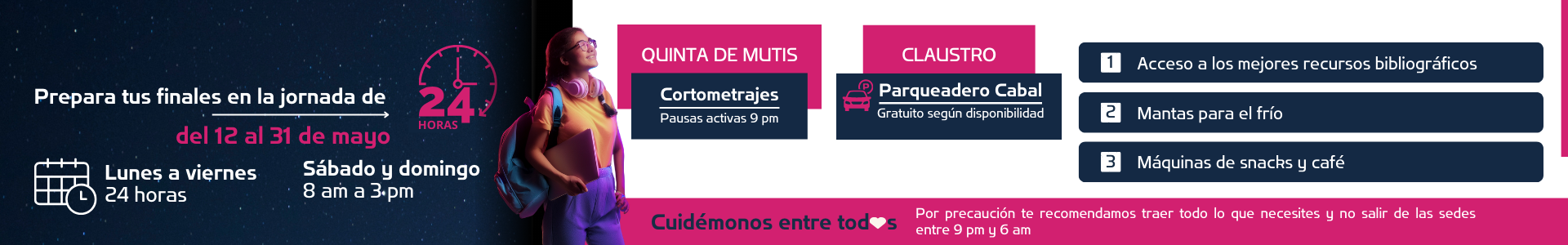 Horarios 24 Horas CRAI