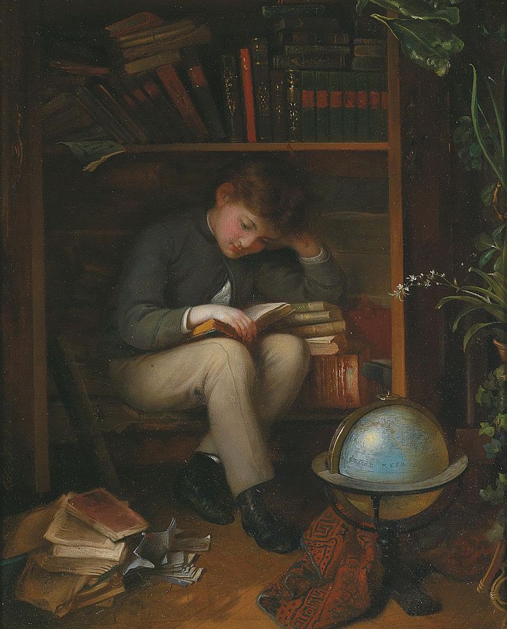 Ein kleiner Bücherwurm - Eduard Swoboda