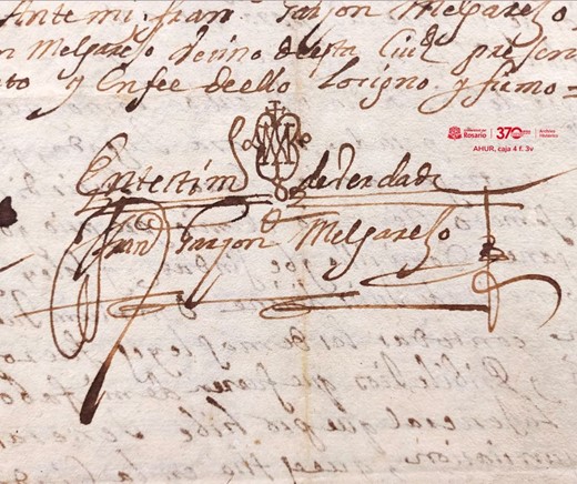 Signo y firma Francisco Garzón M
