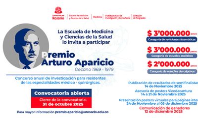 Premio Arturo Aparicio a los mejores trabajos de grado 2025