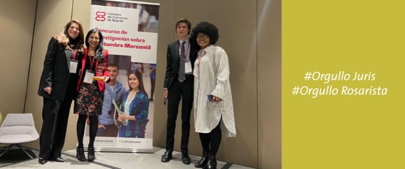 El equipo de la Facultad de Jurisprudencia, ganó el Concurso de Investigación sobre Costumbre Mercantil 2022 img banner