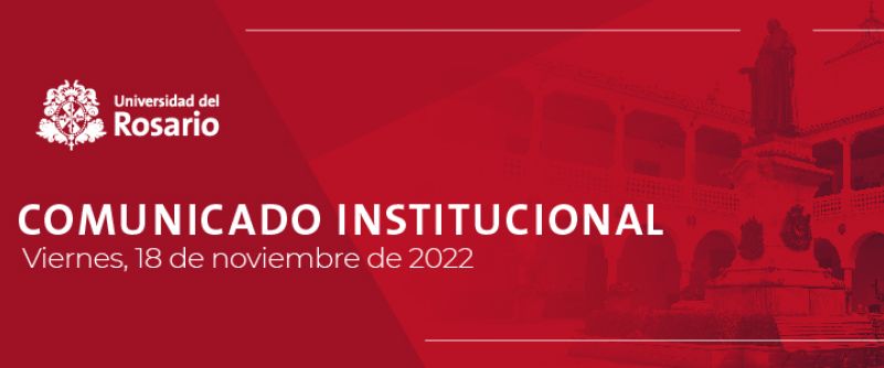 Comunicado institucional