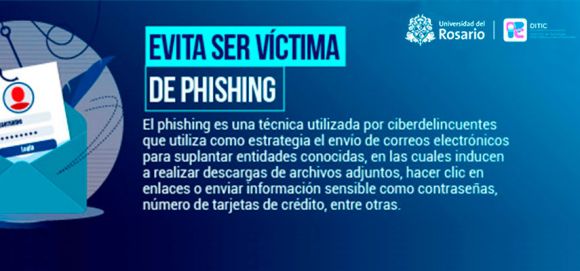 Evita abrir archivos adjuntos de correos electrónicos que provengan de cuentas desconocidas, puede ser una suplantación de una organización conocida para robar datos personales. Ten en cuenta los siguientes tips: 1. Si en el correo electrónico te solicitan abrir un archivo adjunto o redirigirte a un enlace para reclamar un premio o para evitar una sanción, ignora el mensaje. 2. Si recibes un correo electrónico de un usuario desconocido o poco frecuente de tu lista de contactos, investiga bien de quién