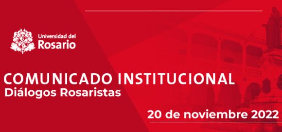 Comunicado Institucional - Diálogos Rosaristas
