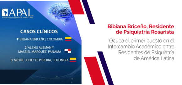 Residente Rosarista gana el primer puesto en el Intercambio Académico