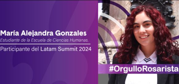 María Alejandra Gonzales, estudiante de la Escuela de Ciencias Humanas en URosario